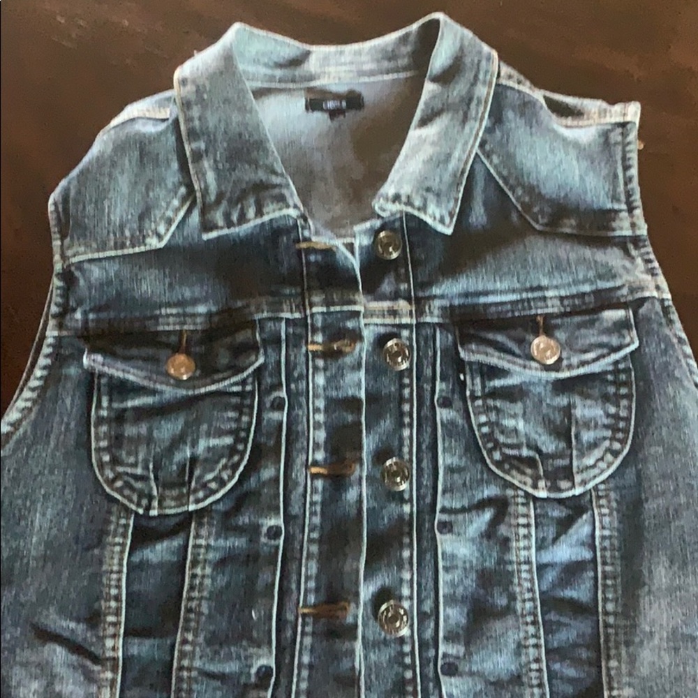 Blue jean Sleeveless jacket
